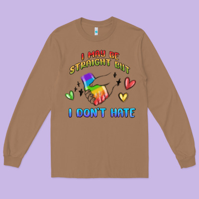 I May Be Straight Pride Day Long Sleeve Tee Designed By Maliassmallbusiness