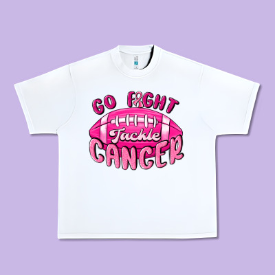 Go Fight Tackle Cancer Urban Heavy Tee Designed By Maliassmallbusiness