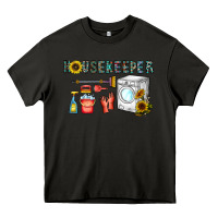 Asphalt housekeeper Heavy Core Tee - CowhideDigitalArt