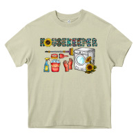 Mossy housekeeper Heavy Core Tee - CowhideDigitalArt