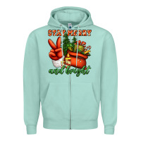 Seafoam stay merry and bright peace hand Zipper Hoodie - Jasminsmagicworld