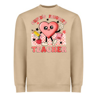 Mushroom cupid's favorite teacher Heavyweight Sweatshirt - MaliasSmallBusiness