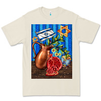 Bone hanukkah table with oil pitcher Premium Tee - AdoDesignShop