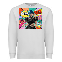 Dove Grey pop art gothic girl Premium Sweatshirt - TumblerDesignByShophia