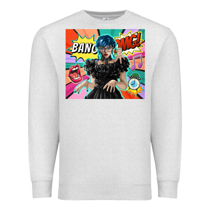Pop Art Gothic Girl Premium Sweatshirt by TumblerDesignByShophia | Teevron
