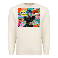 Sandshell pop art gothic girl Premium Sweatshirt - TumblerDesignByShophia