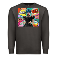 Smoke pop art gothic girl Premium Sweatshirt - TumblerDesignByShophia