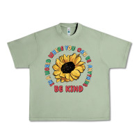 Oil Green in a world where you can be anything be kind Urban Heavy Tee - MaliasSmallBusiness