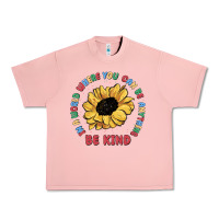Salmon in a world where you can be anything be kind Urban Heavy Tee - MaliasSmallBusiness