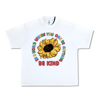 White in a world where you can be anything be kind Urban Heavy Tee - MaliasSmallBusiness