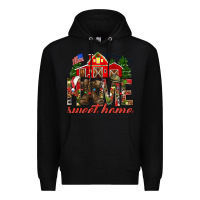 Black Army Christmas Home Sweet Home Premium Hoodie - HowdyJamesFarm
