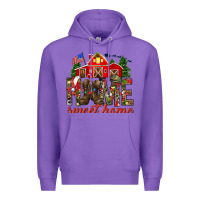 Purple Army Christmas Home Sweet Home Premium Hoodie - HowdyJamesFarm