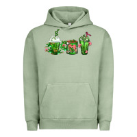 Pigment Oil Green Cactus Lover Cactus Coffee Cups Urban Hoodie - FaDigitalArtStudio