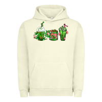 Pigment Pistachio Cactus Lover Cactus Coffee Cups Urban Hoodie - FaDigitalArtStudio
