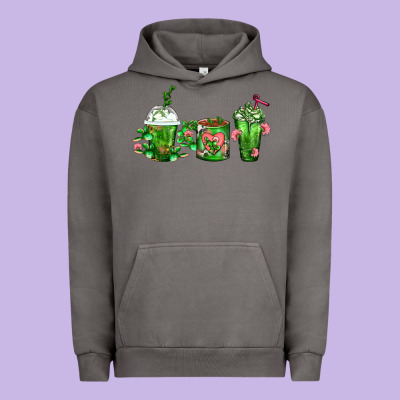 Cactus Lover Cactus Coffee Cups Urban Hoodie Designed By Fadigitalartstudio