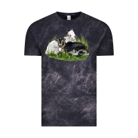 Cloud Black two baby nigerian dwarf goat Vintage Tee - LillyAllenDesigns