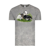 Cloud Rock two baby nigerian dwarf goat Vintage Tee - LillyAllenDesigns