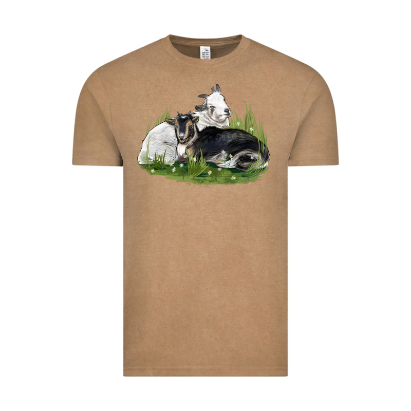 Two Baby Nigerian Dwarf Goat Vintage Tee by LillyAllenDesigns | Teevron