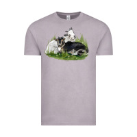 Vintage Zinc two baby nigerian dwarf goat Vintage Tee - LillyAllenDesigns