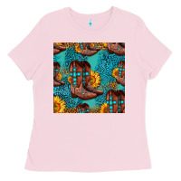 Bubblegum Pink western boots seamless pattern Ladies Tee - HRA Design Shop