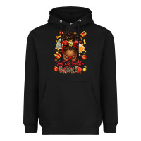 Black santa favorite banker afro messy bun Heavyweight Hoodie - texasbilliewilder