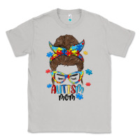 Moon Dust messy bun autism mom Classic Tee - MaliasSmallBusiness