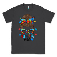 Smoke messy bun autism mom Classic Tee - MaliasSmallBusiness