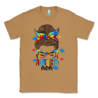 Toasted Coconut messy bun autism mom Classic Tee - MaliasSmallBusiness