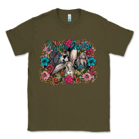 Army Green Happy Easter Classic Tee - CowhideDigitalArt