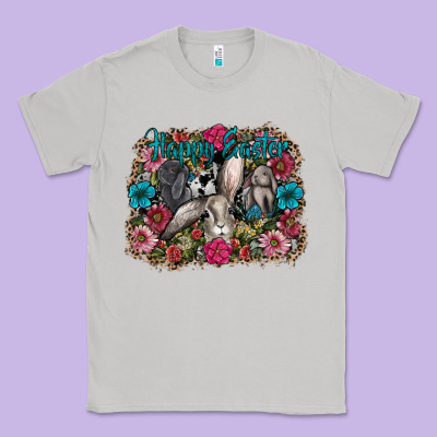 Happy Easter Classic Tee Designed By Cowhidedigitalart