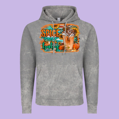 Spice Spice Baby Pumpkin Spice Latte Vintage Hoodie Designed By Jasminsmagicworld