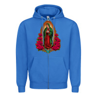 True Royal our lady of guadalupe Zipper Hoodie - Jasminsmagicworld