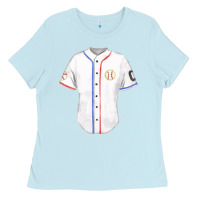 Baby Blue softball uniform fa element Ladies Tee - FaDigitalArtStudio