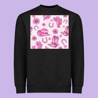 Cowgirl Valentine's Day Heavyweight Sweatshirt Designed By Maliassmallbusiness