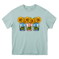 Arona american sunflower mason jar Heavy Core Tee - HRA Design Shop