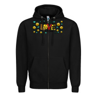 Black for the love of the game softball Zipper Hoodie - Jasminsmagicworld