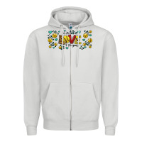 Dove Grey for the love of the game softball Zipper Hoodie - Jasminsmagicworld