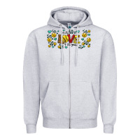 Heather Grey for the love of the game softball Zipper Hoodie - Jasminsmagicworld
