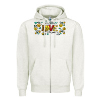 Oatmeal Heather for the love of the game softball Zipper Hoodie - Jasminsmagicworld