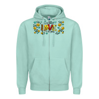 Seafoam for the love of the game softball Zipper Hoodie - Jasminsmagicworld