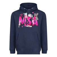 Navy breast cancer msa medical support assistant Heavyweight Hoodie - texasbilliewilder