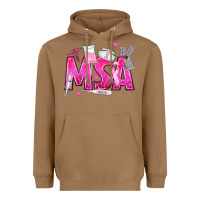 Toasted Coconut breast cancer msa medical support assistant Heavyweight Hoodie - texasbilliewilder