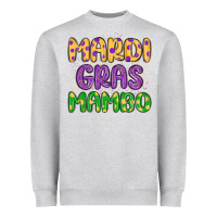 Heather Grey mardi gras mambo Heavyweight Sweatshirt - MaliasSmallBusiness