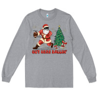 Heather Grey out here ballin' Long Sleeve Tee - MaliasSmallBusiness