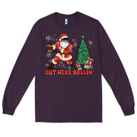 Plum out here ballin' Long Sleeve Tee - MaliasSmallBusiness