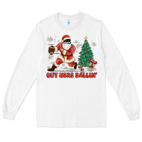 White out here ballin' Long Sleeve Tee - MaliasSmallBusiness