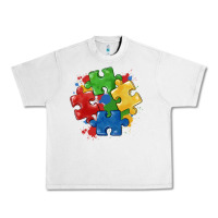Lunar Rock autism puzzles Urban Heavy Tee - MaliasSmallBusiness
