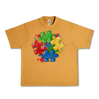 Peanut Butter autism puzzles Urban Heavy Tee - MaliasSmallBusiness