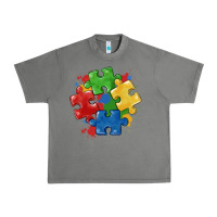 Tornado autism puzzles Urban Heavy Tee - MaliasSmallBusiness