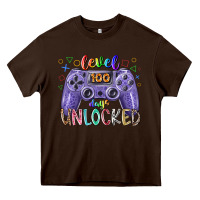 Chocolate Brown level days unclocked Heavy Core Tee - RacoonDesign